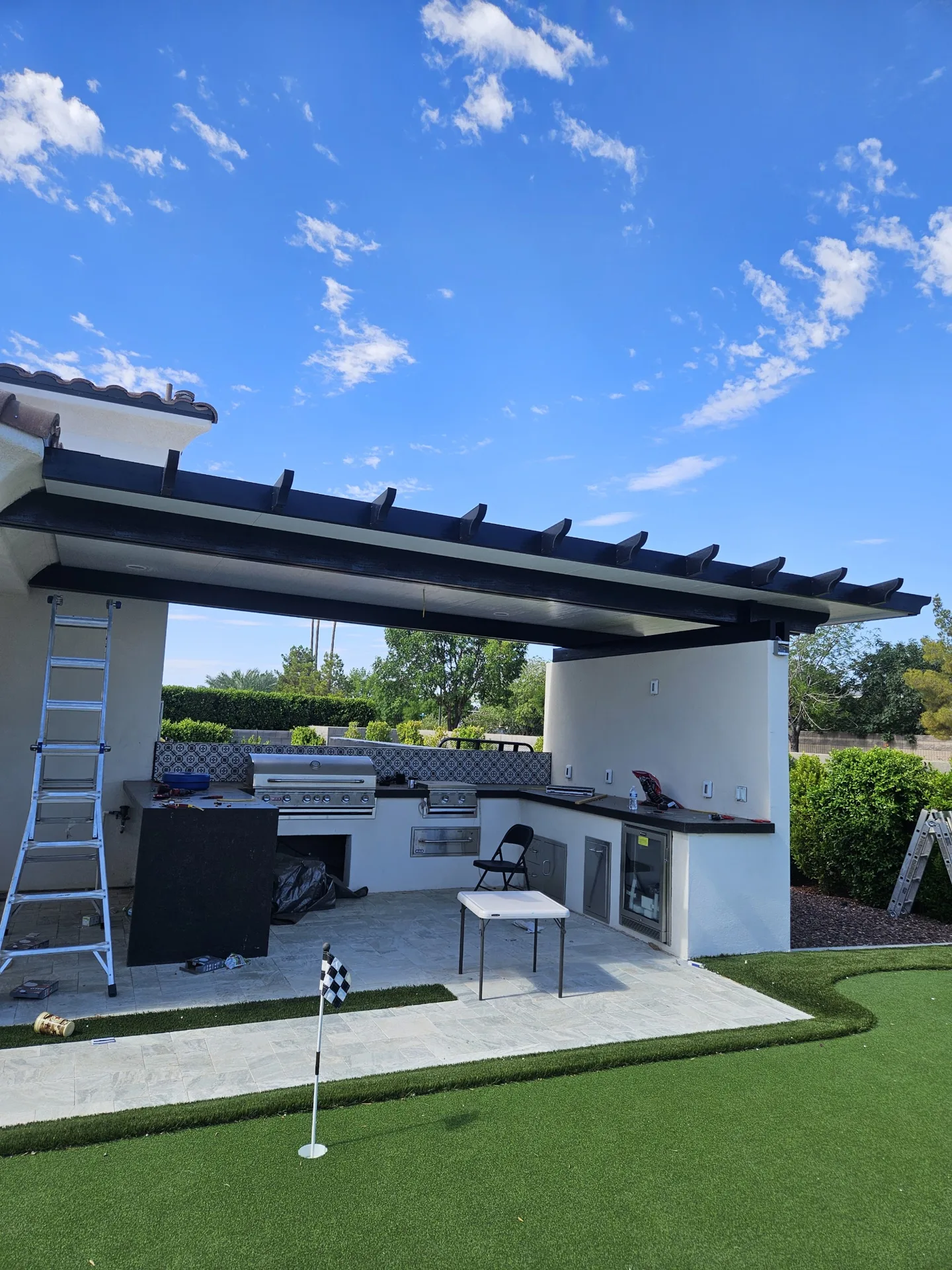 Aluminum patio cover installed by A to Z Shades and Shutters in Mesa, AZ, serving the Phoenix metro area (project photo patio patio 13)