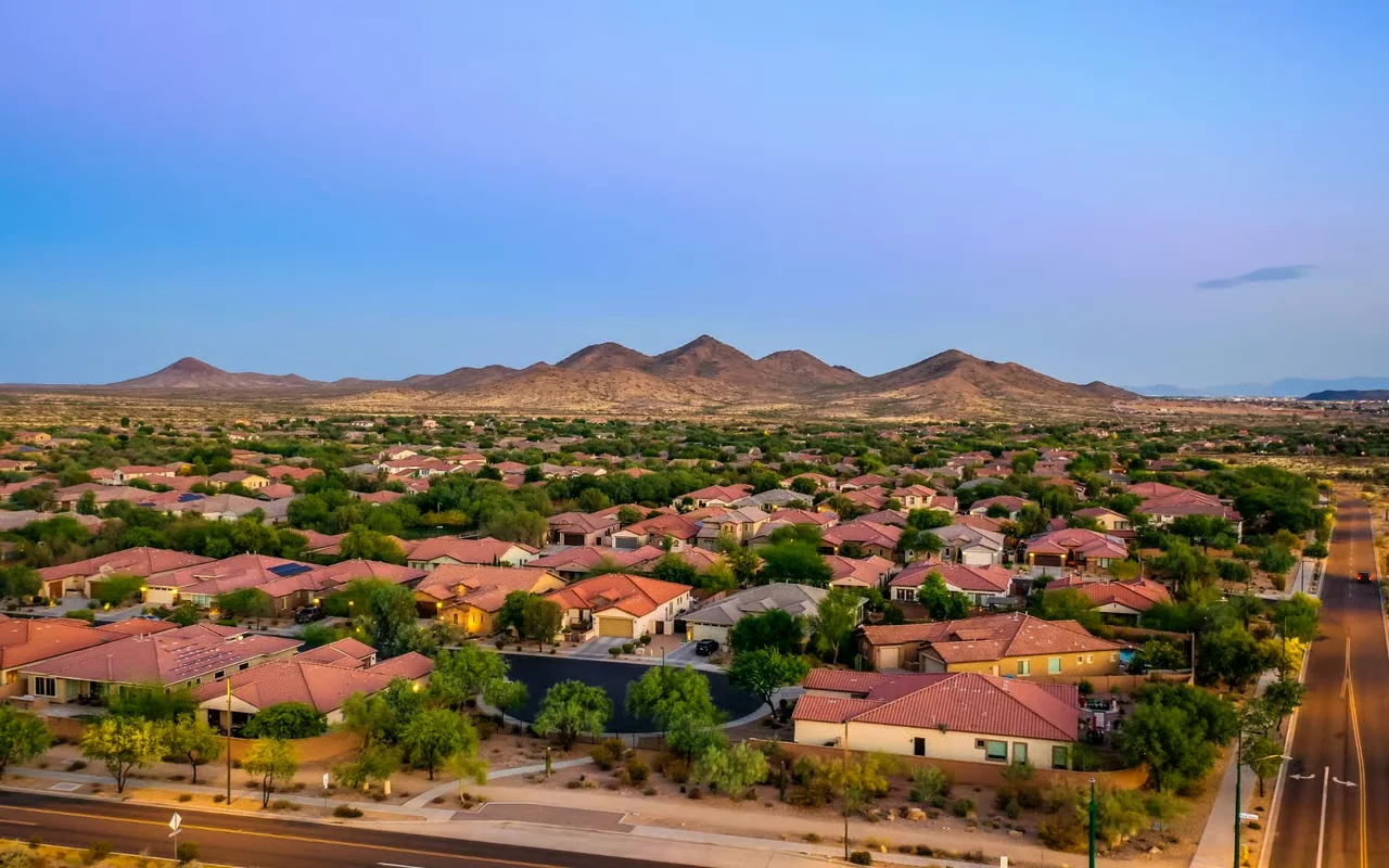 Desert view in Cave Creek, Arizona