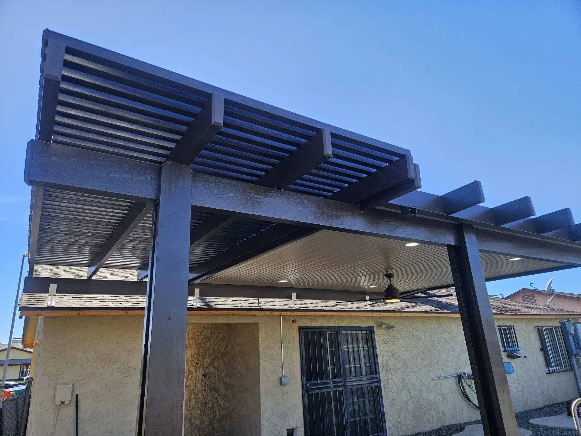 Solid panel aluminum cover system