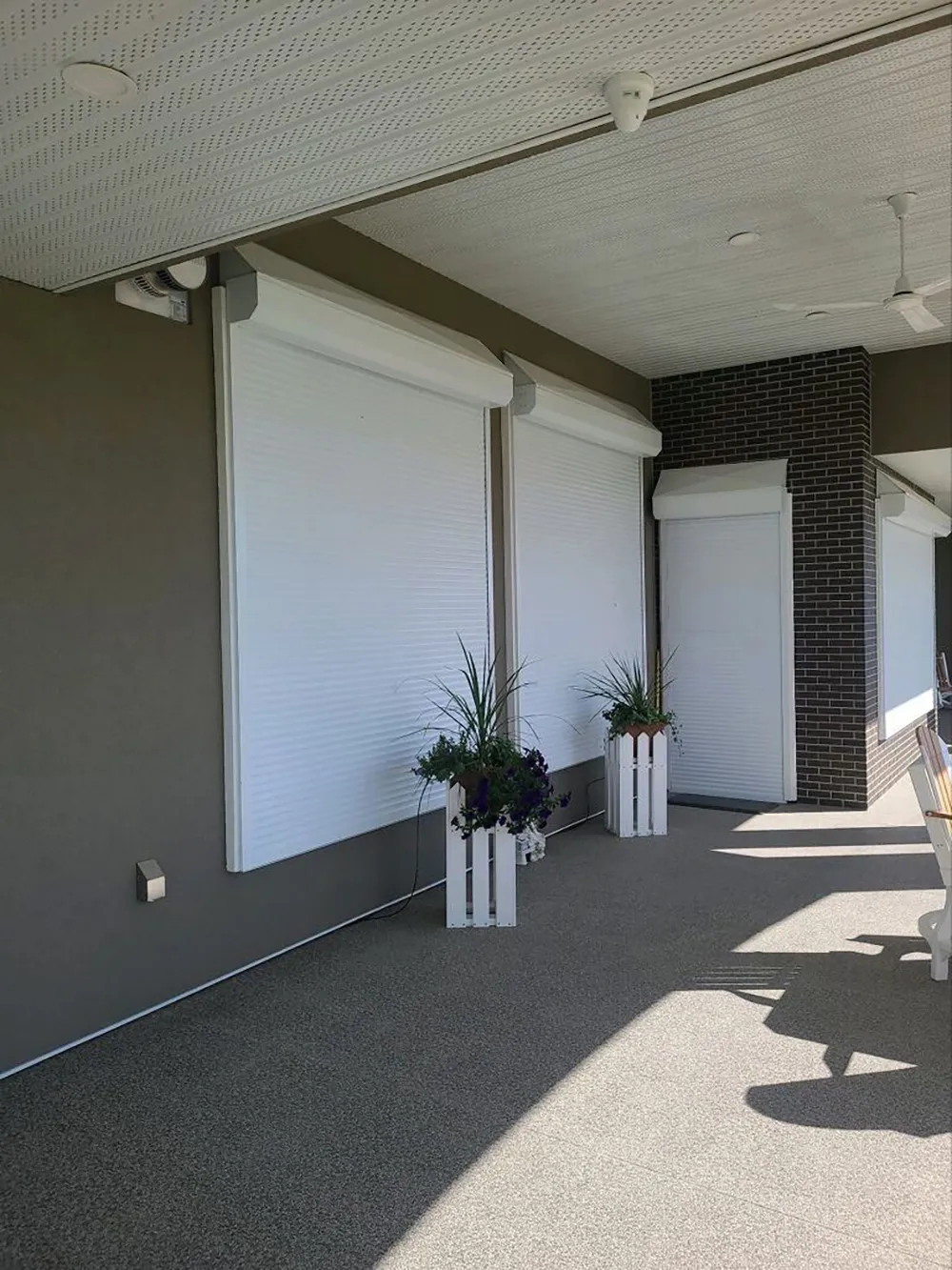 Rolling security shutter installed by A to Z Shades and Shutters in Mesa, AZ, serving the Phoenix metro area (project photo a to z shades and shutters security shutters jpg08 1)