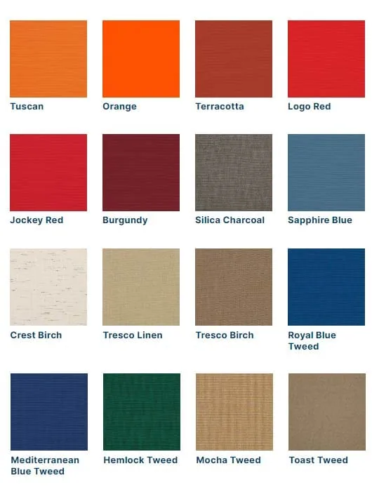 Sunbrella outdoor fabric colors