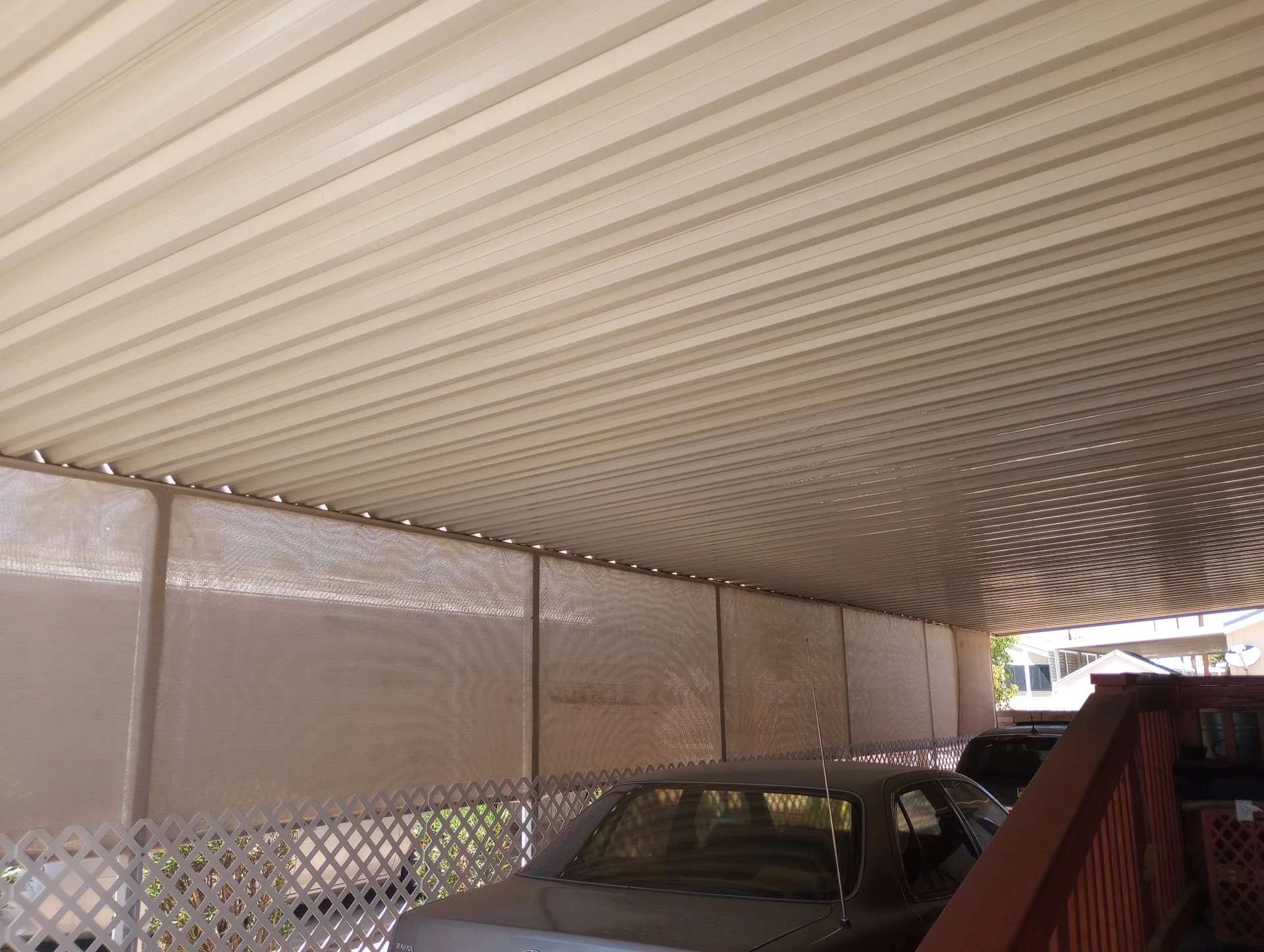 Aluminum carport installed by A to Z Shades and Shutters in Mesa, AZ, serving the Phoenix metro area (project photo carports pans 16)