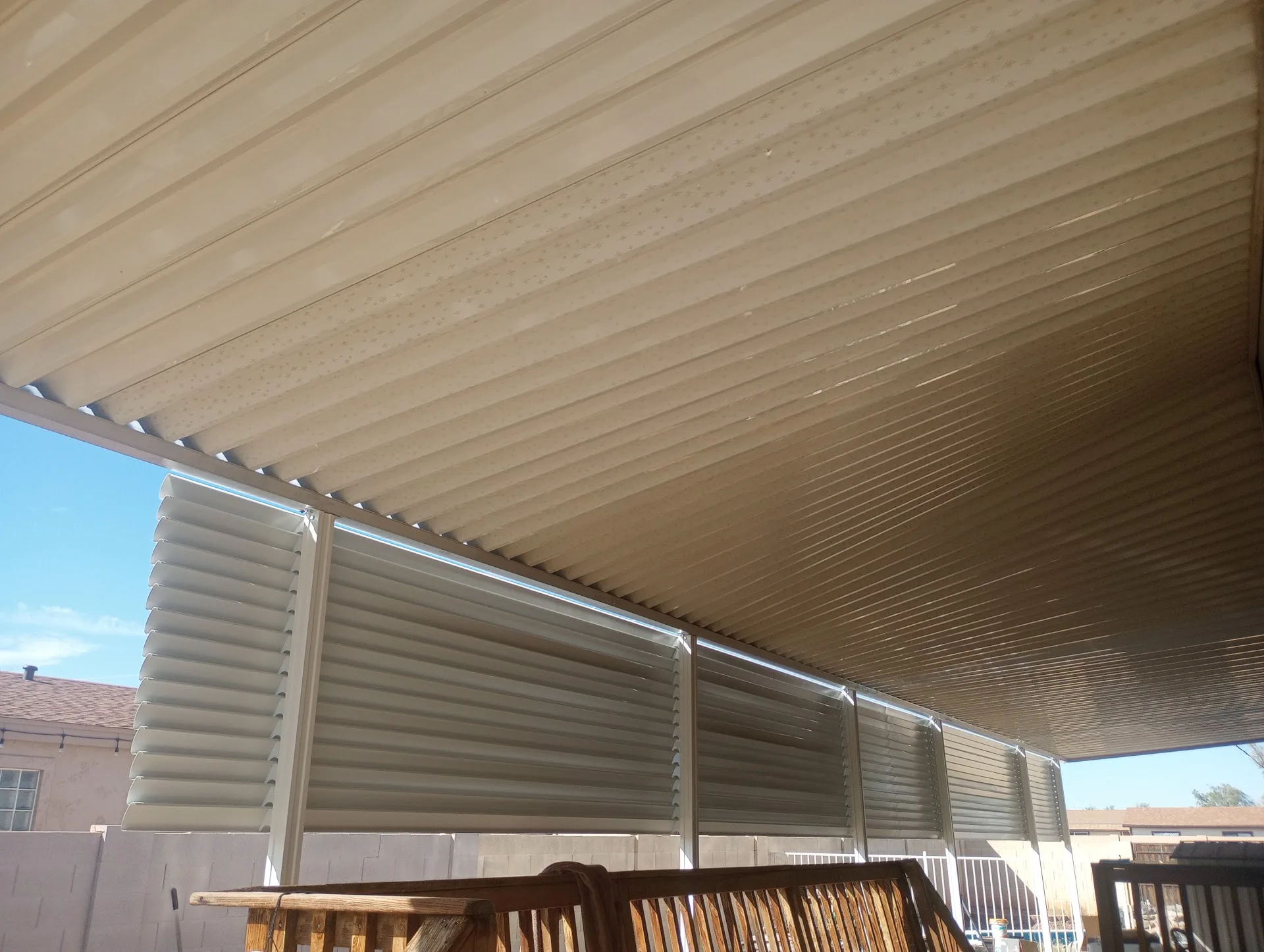 Aluminum carport installed by A to Z Shades and Shutters in Mesa, AZ, serving the Phoenix metro area (project photo carports pans 14)