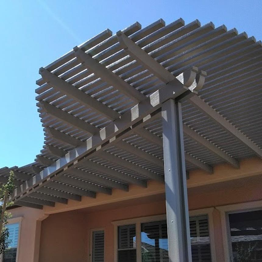 solara patio covers, alumawood lattice system
